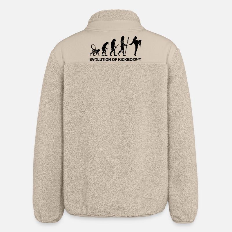 Évolution du kickboxing - Veste sherpa unisexe coupe décontractée Stanley/Stella - beige