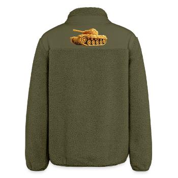 Débardeur à frites | Réservoir de frise - Veste sherpa unisexe coupe décontractée Stanley/Stella - kaki - Dos