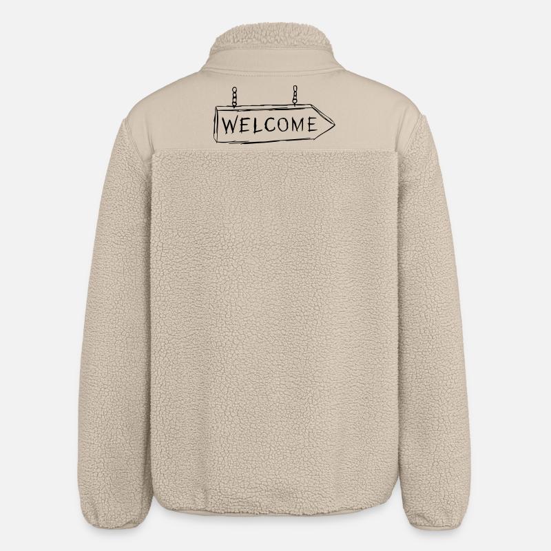 Welcome - Relaxed Fit Unisex Sherpajacke von Stanley/Stella - Beige