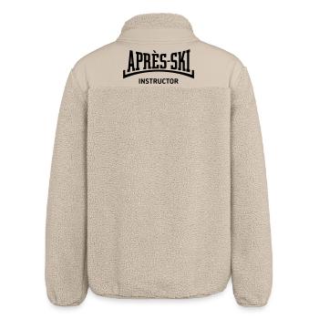 Après-Ski – Instructor (Konkav / Apres Ski / B) - Relaxed Fit Unisex Sherpajacke von Stanley/Stella - Beige - Hinten