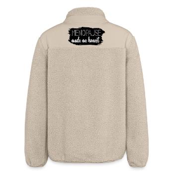 Frauen in den Wechseljahren – Ehrlichkeit - Relaxed Fit Unisex Sherpajacke von Stanley/Stella - Beige - Hinten