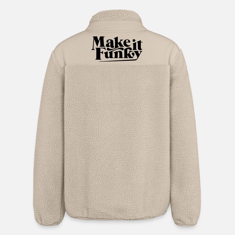 Rendez-le funky - Veste sherpa unisexe coupe décontractée Stanley/Stella - beige
