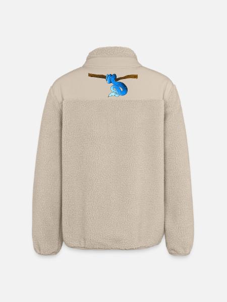 Blue Snake - Relaxed Fit Unisex Sherpa Jacket by Stanley/Stella - beige