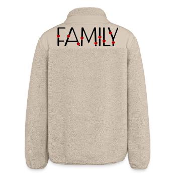 Family - Relaxed Fit Unisex Sherpa Jacket by Stanley/Stella - beige - Back