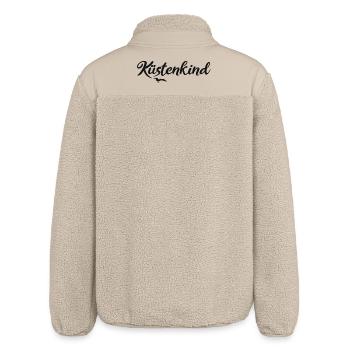 Küstenkind - Relaxed Fit Unisex Sherpajacke von Stanley/Stella - Beige - Hinten
