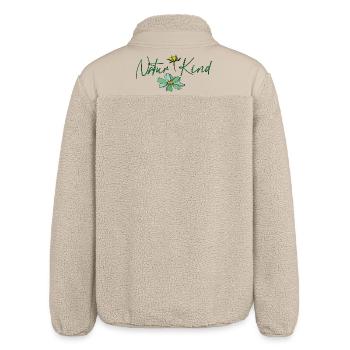 Naturkind, Flowers - Relaxed Fit Unisex Sherpajacke von Stanley/Stella - Beige - Hinten