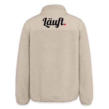 Läuft - Relaxed Fit Unisex Sherpajacke von Stanley/Stella - Beige - Hinten