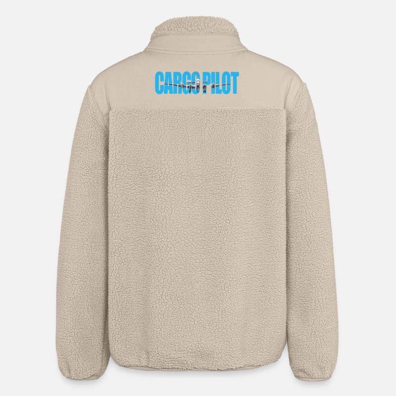 Cargo pilot C-972 - Relaxed Fit Unisex Sherpajacke von Stanley/Stella - Beige