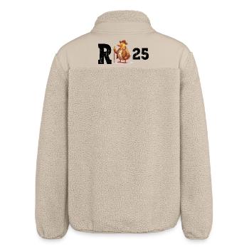 Rente 2025 Ente Rentner Rentnerin Ruhestand Lustig - Relaxed Fit Unisex Sherpajacke von Stanley/Stella - Beige - Hinten