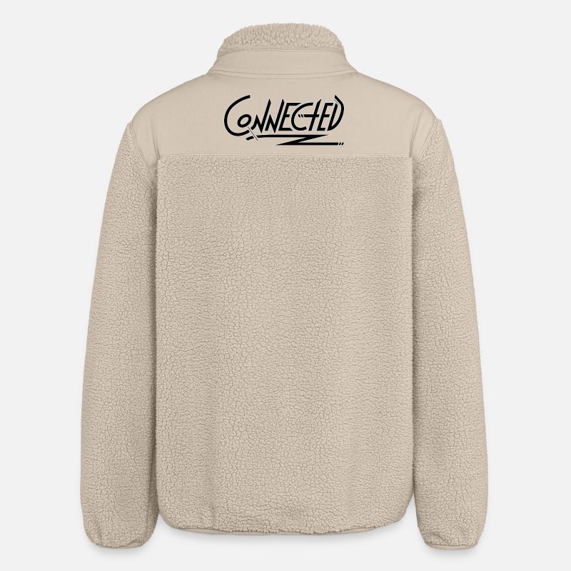 Connected_black_simple - Relaxed Fit Unisex Sherpajacke von Stanley/Stella - Beige