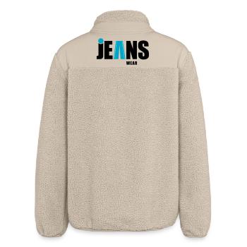 jeans wear mit punkt - Relaxed Fit Unisex Sherpajacke von Stanley/Stella - Beige - Hinten
