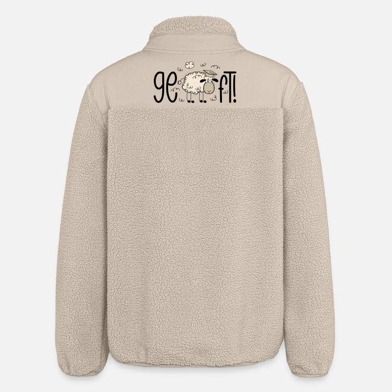 Done! Sheep - Relaxed Fit Unisex Sherpa Jacket by Stanley/Stella - beige