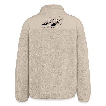 Splash-Bild malen # - Relaxed Fit Unisex Sherpajacke von Stanley/Stella - Beige - Hinten