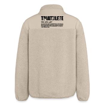 Définition du triathlon - Veste sherpa unisexe coupe décontractée Stanley/Stella - beige - Dos