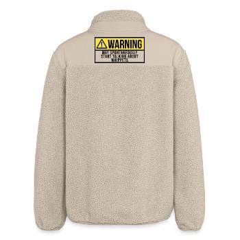 whippet - Relaxed Fit Unisex Sherpajacke von Stanley/Stella - Beige - Hinten