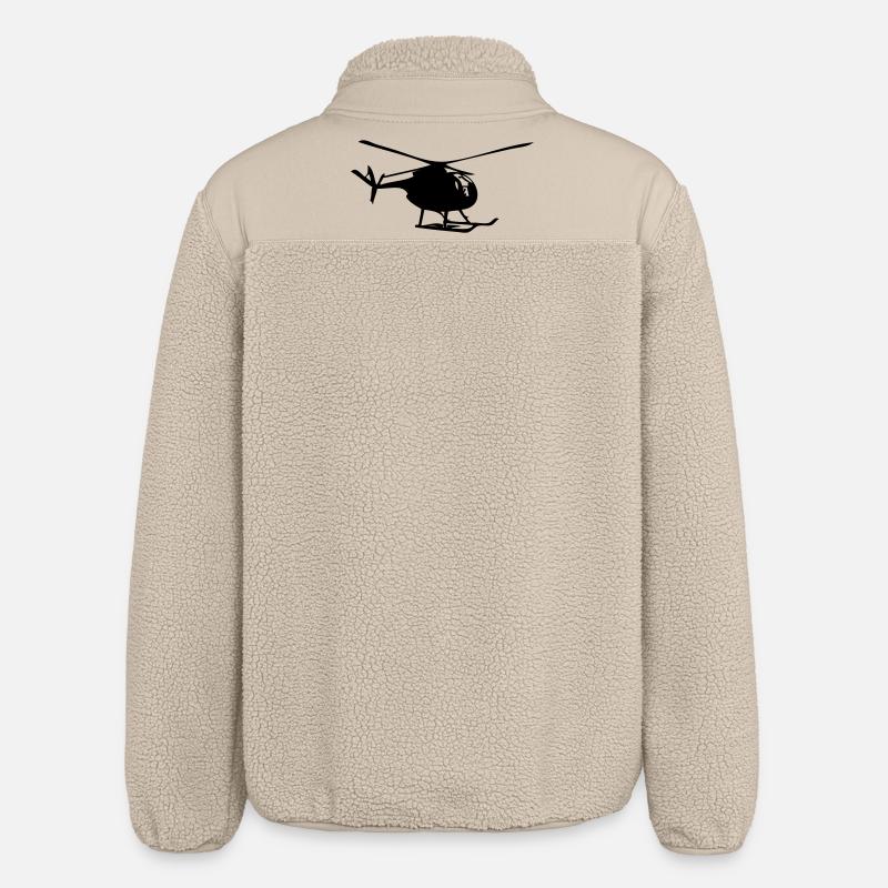 Hélicoptère - Veste sherpa unisexe coupe décontractée Stanley/Stella - beige