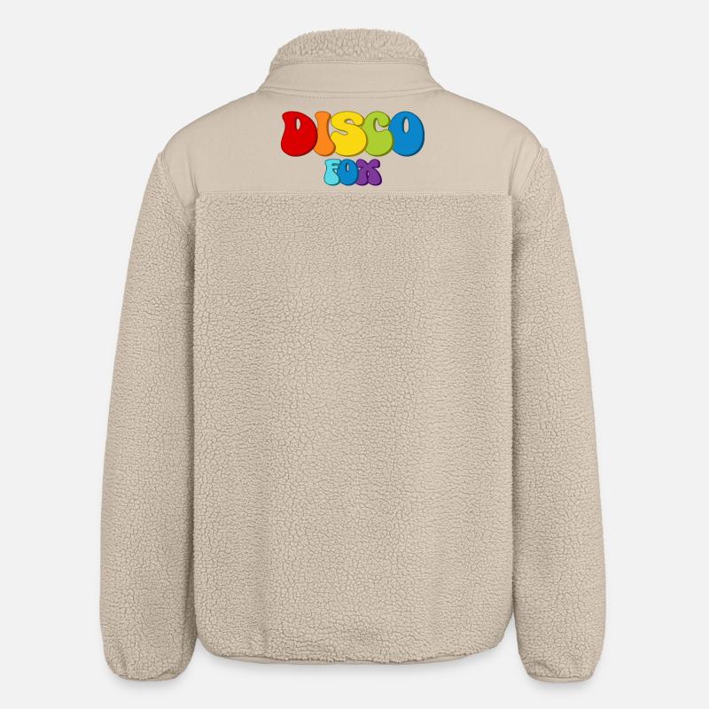 Disco Fox - Relaxed Fit Unisex Sherpajacke von Stanley/Stella - Beige