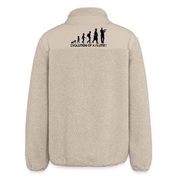 Development of a flutist - Relaxed Fit Unisex Sherpa Jacket by Stanley/Stella - beige - Back