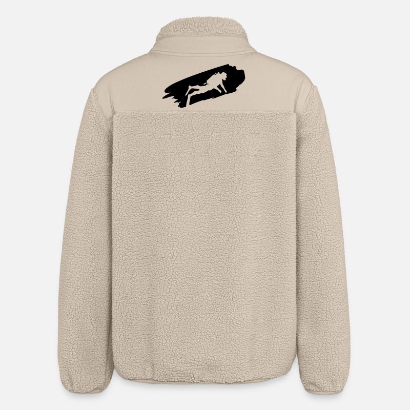Plongeur - Plongée - Cadeaux de plongée - Veste sherpa unisexe coupe décontractée Stanley/Stella - beige