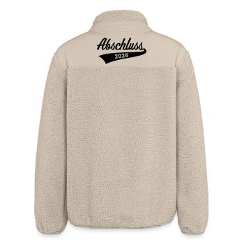 Remise des diplômes 2026 (Diplôme / Noir) - Veste sherpa unisexe coupe décontractée Stanley/Stella - beige - Dos