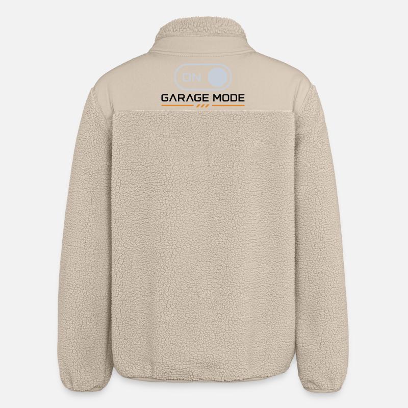 Mode garage activé – Motard mécanicien - Veste sherpa unisexe coupe décontractée Stanley/Stella - beige