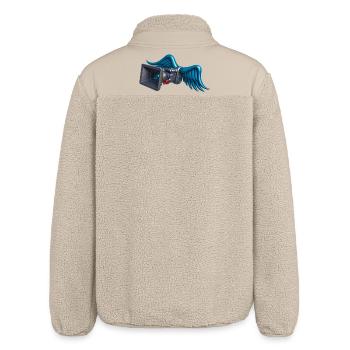 ANGELIC CAM – Ton & Bild - Relaxed Fit Unisex Sherpajacke von Stanley/Stella - Beige - Hinten