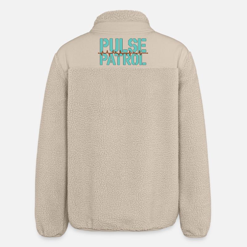 Cardiac Tech Pulse Patrol Pacemaker Technician - Relaxed Fit Unisex Sherpajacke von Stanley/Stella - Beige
