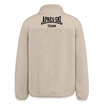 Après-Ski – Team (Apres Ski / Konkav / Black) - Relaxed Fit Unisex Sherpajacke von Stanley/Stella - Beige - Hinten