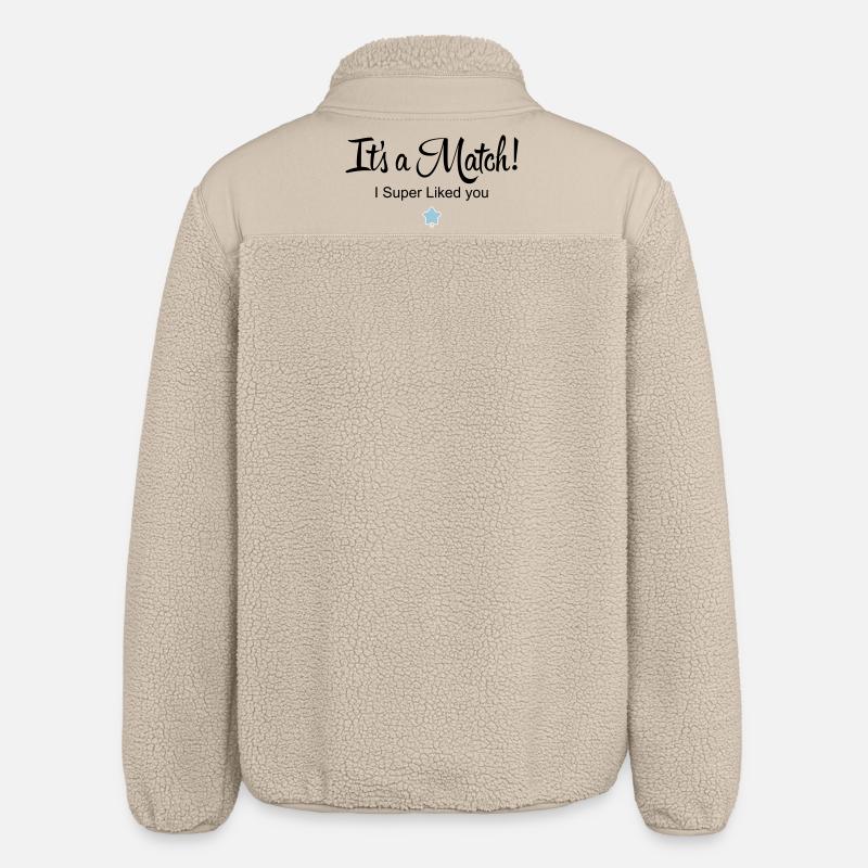 It's a Match! - Relaxed Fit Unisex Sherpa Jacket by Stanley/Stella - beige