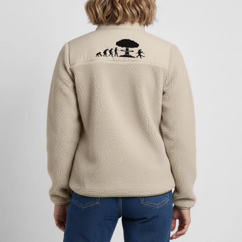 Nuclear evolution Relaxed Fit Unisex Sherpa Jacket by Stanley/Stella