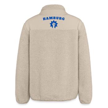 Hamburg - Relaxed Fit Unisex Sherpajacke von Stanley/Stella - Beige - Hinten