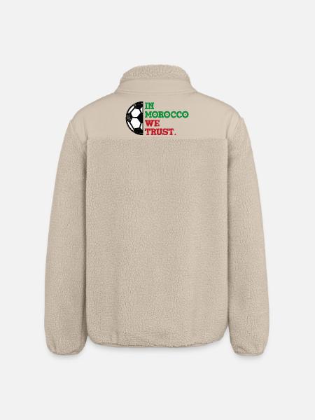 In Morocco we trust - Relaxed Fit Unisex Sherpa Jacket by Stanley/Stella - beige