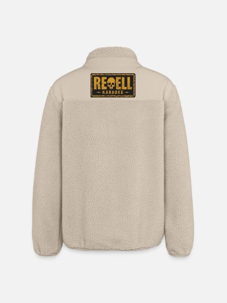 Rebel Karaoke. - Relaxed Fit Unisex Sherpa Jacket by Stanley/Stella - beige