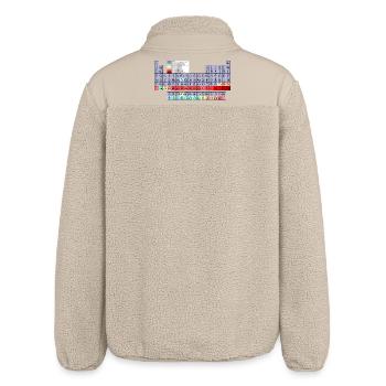 Periodic table - Relaxed Fit Unisex Sherpa Jacket by Stanley/Stella - beige - Back