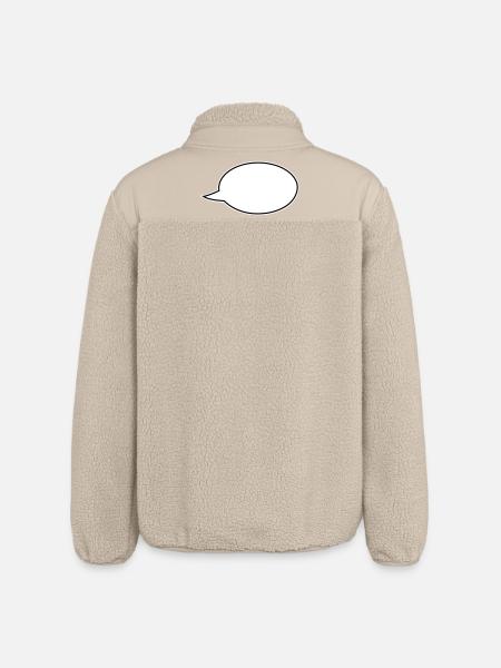 Speech bubble comic right - Relaxed Fit Unisex Sherpa Jacket by Stanley/Stella - beige