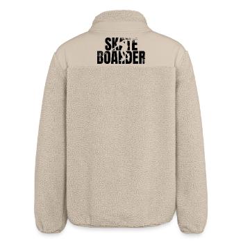 Skateboarders - Relaxed Fit Unisex Sherpa Jacket by Stanley/Stella - beige - Back