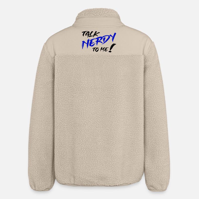 Nerd Graffiti Bleu - Veste sherpa unisexe coupe décontractée Stanley/Stella - beige