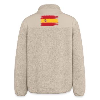 Spanische Flagge, Viva Spain, ein Symbol der Einheit - Relaxed Fit Unisex Sherpajacke von Stanley/Stella - Beige - Hinten