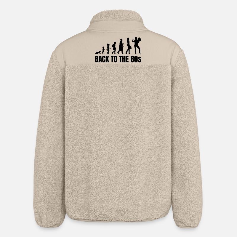 80s Evolution - Relaxed Fit Unisex Sherpa Jacket by Stanley/Stella - beige
