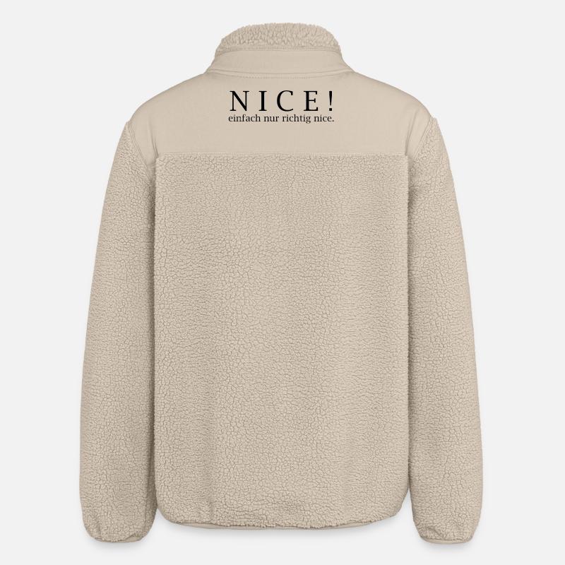 NICE! Just really nice. - Relaxed Fit Unisex Sherpa Jacket by Stanley/Stella - beige