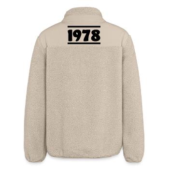1978 Anniversaire 1978 - Veste sherpa unisexe coupe décontractée Stanley/Stella - beige - Dos