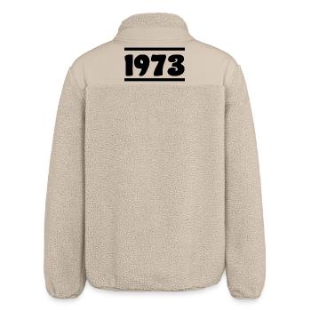 1973 Birthday 1973 - Relaxed Fit Unisex Sherpa Jacket by Stanley/Stella - beige - Back