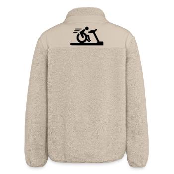 Wheelchair fitness # - Relaxed Fit Unisex Sherpa Jacket by Stanley/Stella - beige - Back
