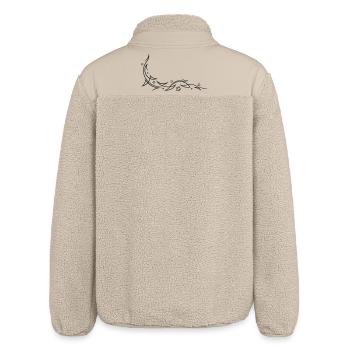 Tribal with stars - Relaxed Fit Unisex Sherpa Jacket by Stanley/Stella - beige - Back