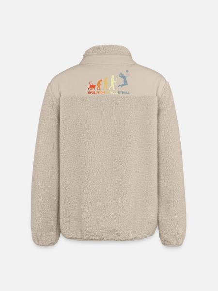 Evolution of a volleyball player - Relaxed Fit Unisex Sherpa Jacket by Stanley/Stella - beige