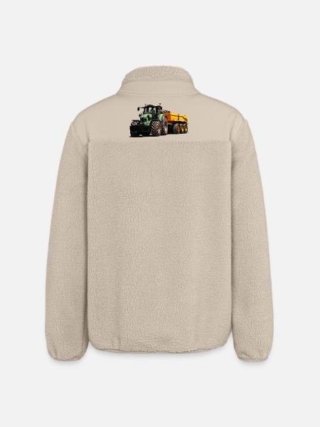 Deutz avec remorque benne - Veste sherpa unisexe coupe décontractée Stanley/Stella - beige