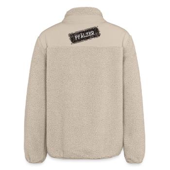 Palatinate Regional Print Design - Relaxed Fit Unisex Sherpa Jacket by Stanley/Stella - beige - Back