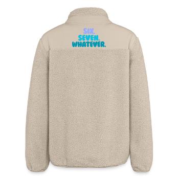 Six Seven - Relaxed Fit Unisex Sherpajacke von Stanley/Stella - Beige - Hinten