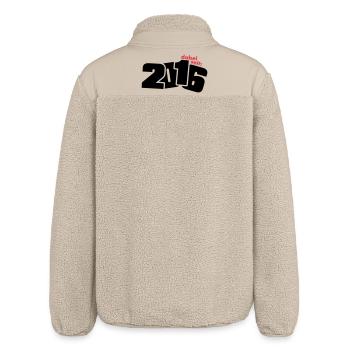 Dabei seit Jahrgang 2016 geboren - Relaxed Fit Unisex Sherpajacke von Stanley/Stella - Beige - Hinten