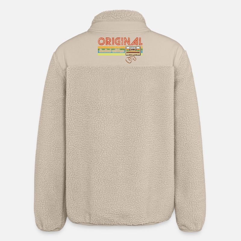 Édition Originale Limitée 1986 - Cassette - Veste sherpa unisexe coupe décontractée Stanley/Stella - beige